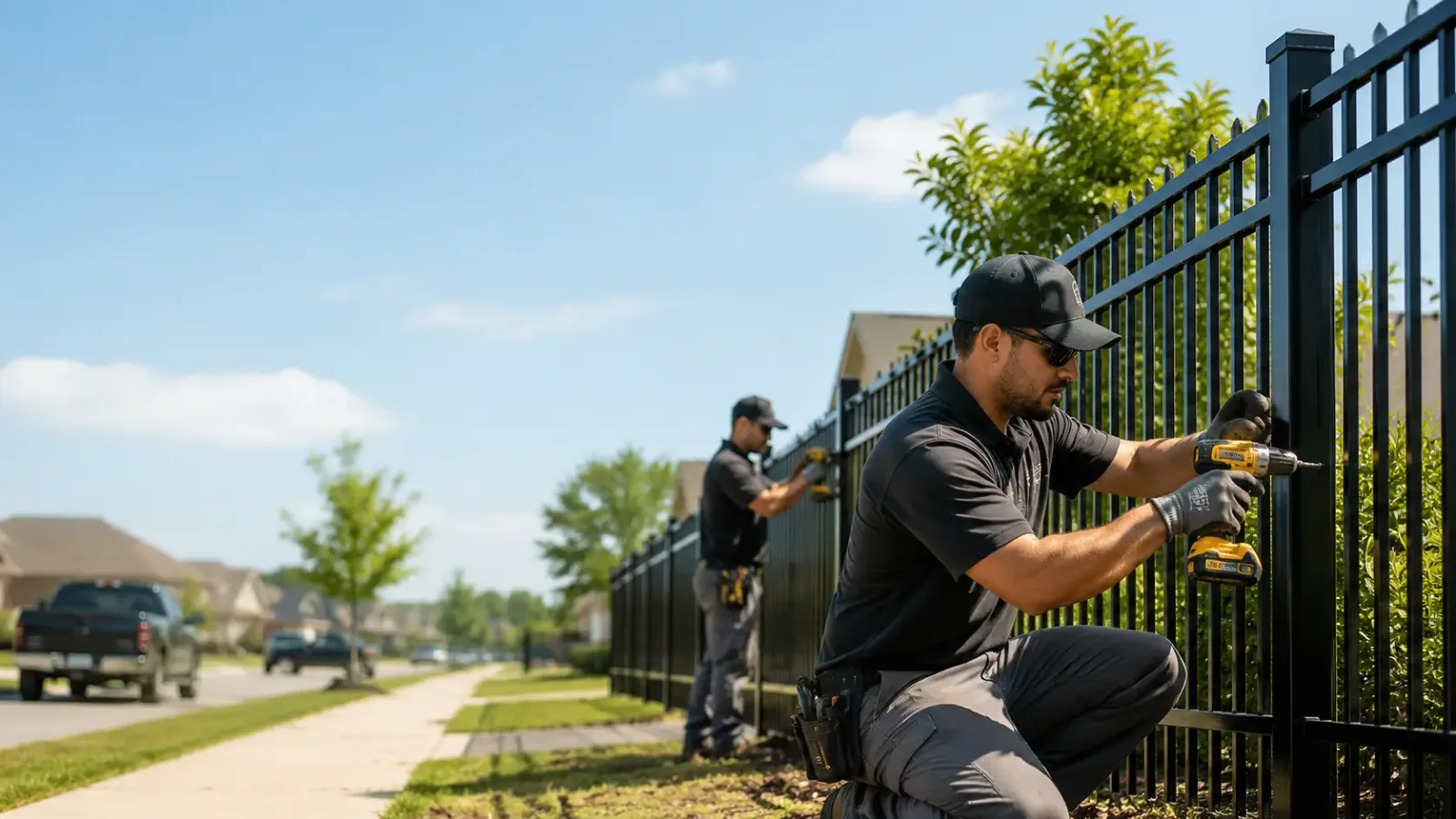 Metal Fence Installation in Easton, MA
